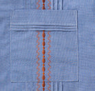 Made-to-Order -- Blue End/End Short Sleeve Guayabera